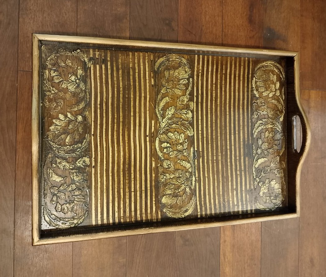 Hand Crafted Tray with Stand-SoUnique.PK